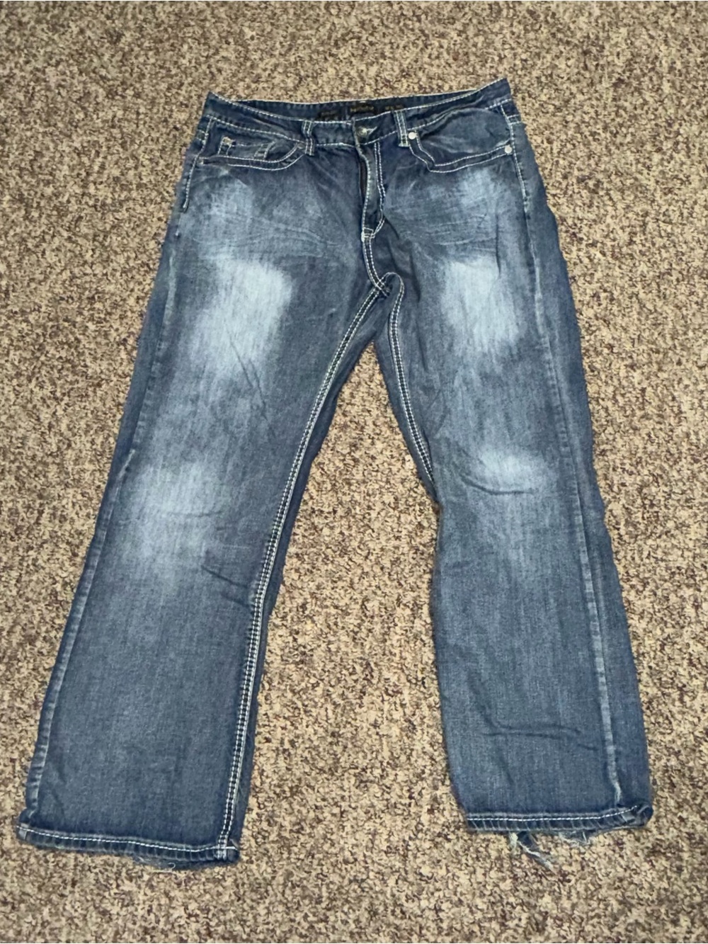 Helix jeans baggy wide skater Men's size‎ 36 bootcut Jeans punk goth cross